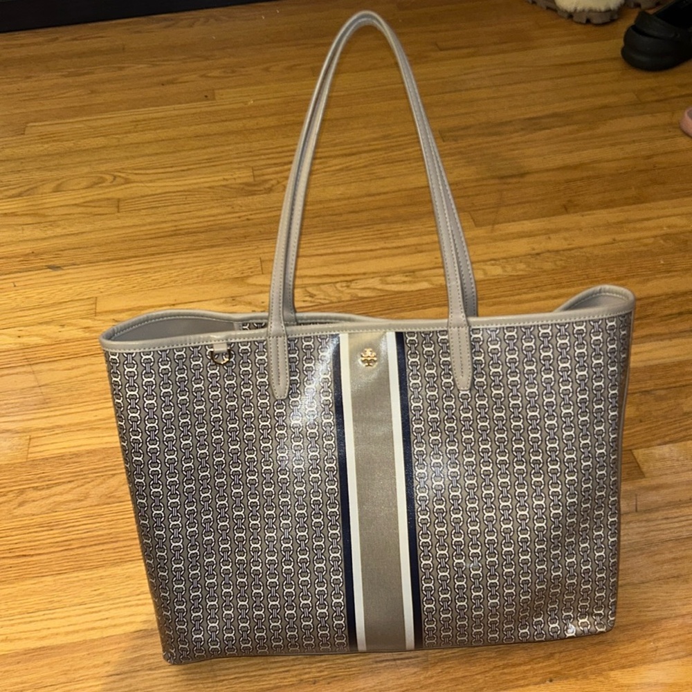 Tory Burch LIKE NEW grey tote bag